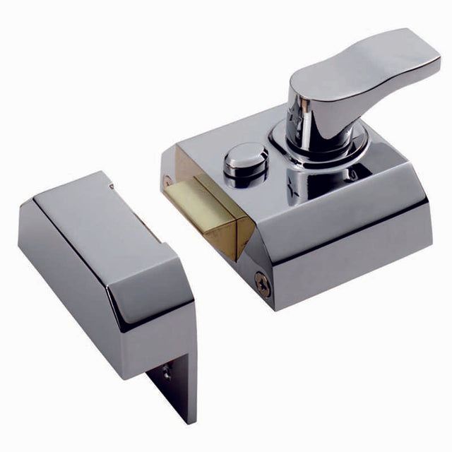 RIM CYLINDER NIGHTLATCH 40MM LEVEL 2 - POLISHED CHROME - EACH
