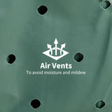 Outsunny Garden Patio Large Furniture Set Round Cover 600D Oxford Waterproof, 193 x 80H cm, Green