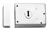 4X3" DUAL HANDED RIM DEADLOCK C/W 2 KEYS - POLISHED CHROME - EACH