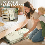 AIYAPLAY Animal-Themed Baby Plat Mat Double Sided, Foldable, Water-Resistant for Outdoor/Indoor, 177 x 146 x 1.5cm