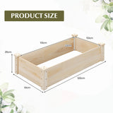 Raised Garden Bed Fir Wood Wooden Square Wood Planter Box for Garden