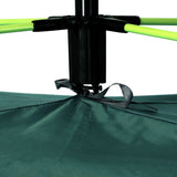Outsunny Beach Tent for 1-2 Person Pop-up Design with 2 Mesh Windows & 2 Doors Dark Green