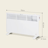 HOMCOM 1500W Convector Heater - White