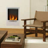 HOMCOM Stainless Steel Ethanol Fireplace Insert, Bioethanol Fire, Indoor Ethanol Burner with 0.9 Litres Volume, Cover Lid, Burns for Up to 3.3 Hours, 48 x 59 cm, Silver