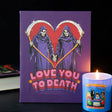 19x25cm Love You To Death Canvas Plaque by Steven Rhodes