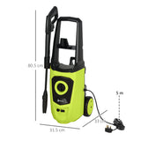 DURHAND 1800W High Pressure Washer, 150 Bar Pressure, 510 L/h Flow, High-Performance Portable Power Jet Wash Cleaner Green