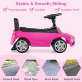 Mercedes-Benz licensed driving toy with steering wheel &amp; storage space ride-on car pink