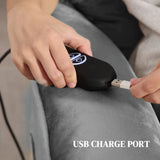 HOMCOM Velvet-Feel Electric Lift Recliner Chair - Dark Grey