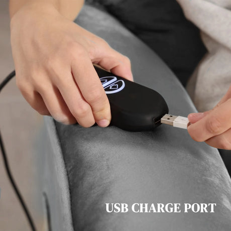 HOMCOM Velvet-Feel Electric Lift Recliner Chair - Dark Grey