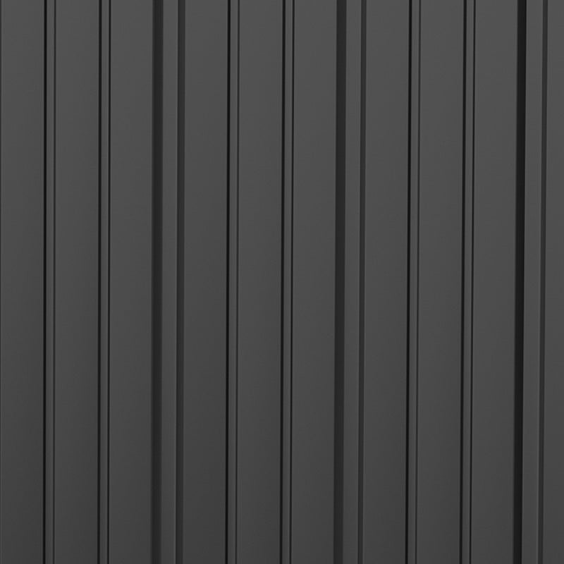 Outsunny 5.3 x 3.1ft Corrugated Steel Garden Shed - Black