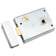 4X3" DUAL HANDED RIM LATCH C/W SNIB - SATIN CHROME - EACH