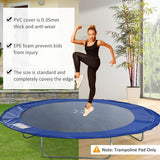 HOMCOM Φ244cm Trampoline Pad Pads Replacement Trampoline Accessories Safety Surround Pads Padding - 8ft Blue