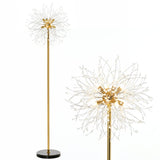 HOMCOM 160cm Dandelion-Crystallite Floor Lamp, with Foot Switch