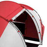 Outsunny 4-6 Man UV Protection Camping Tent - Grey and Red
