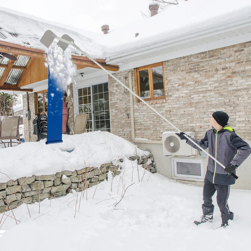 Roof Rake Snow Removal Aluminum Snow Roof Rake with 624 Max Length