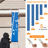 Snow Roof Rake with 5 Section Pole and Anti-slip Handle
