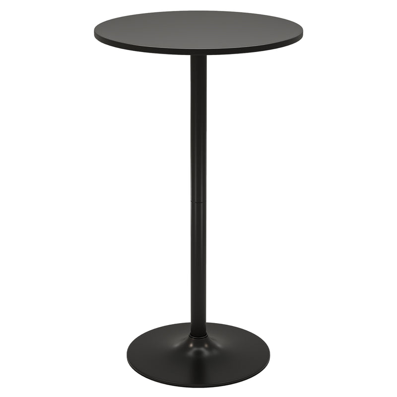 101-56 cm Round Bistro Cocktail Tall Coffee Table High Top Pub Table-Black-2 Pieces