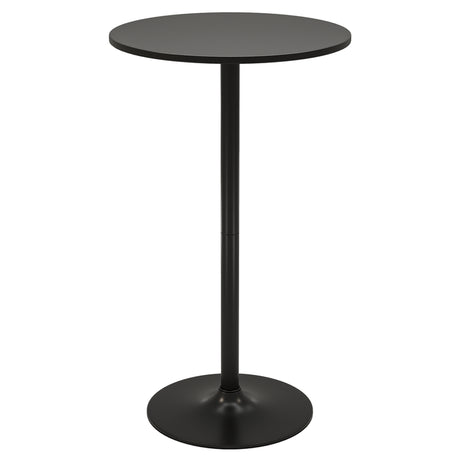101-56 cm Round Bistro Cocktail Tall Coffee Table High Top Pub Table-Black-2 Pieces