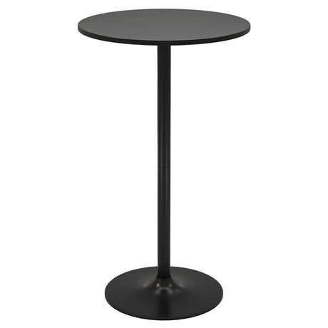 101-56 cm Round Bistro Cocktail Tall Coffee Table High Top Pub Table-Black-2 Pieces
