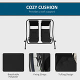 Outsunny Two-Seat Garden Swing Chair, with Protective Canopy - Black