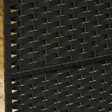 HOMCOM 6 Panel Folding Room Divider, Freestanding Privacy Screen for Living Room, Bedroom and Office, 240 x 170cm, Black