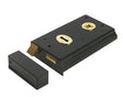 D/H RIM LOCK 5.5 X 3 - BLACK JAPANNED - EACH