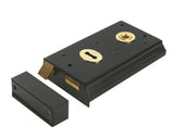 D/H RIM LOCK 5.5 X 3 - BLACK JAPANNED - EACH