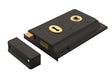6X4" DUAL HANDED RIM LOCK C/W 2 KEYS - BLACK JAPANNED - EACH
