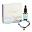 Inner Peace Blue Lace Agate Crystal Essential Oil Bracelet