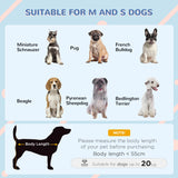 PawHut Dog House Outdoor Elevated Dog Bed with Removable Cover, Mesh Windows, Storage Bag, for S and M-Sized Dogs, Grey