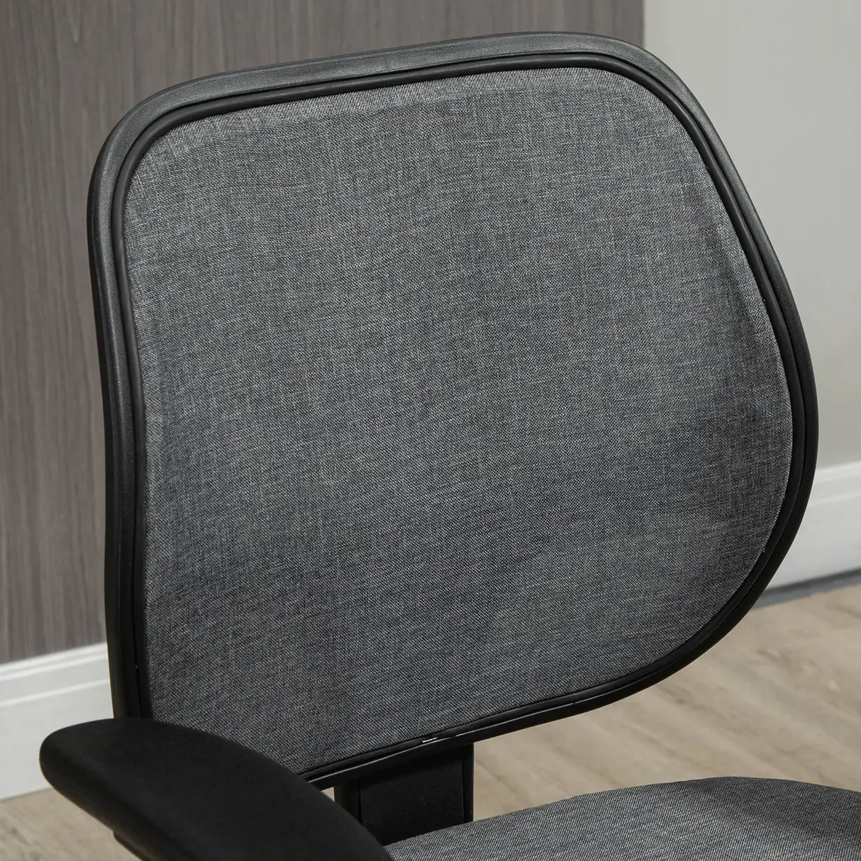 Vinsetto Drafting Chair, Fabric Office Chair, Ergonomic Painting Chair with Height Armrest Adjustable and Foot Ring, 360 Swivel Stool Chair for Standing Desk, Grey
