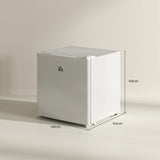 HOMCOM 46 Litre Lockable Countertop Fridge - Cream White