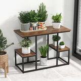 Rustic TV Console Table for 50 Inches TVs-Rustic Brown