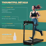 HOMCOM 600W Foldable Steel Motorised Treadmill Running Machine w/ LCD Monitor Black