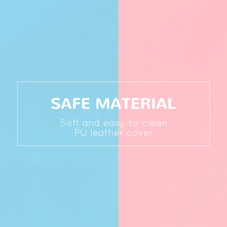 HOMCOM 2-piece Soft Play Set, Baby Foam Climber Block for Toddler 1-3 Years, Pink Blue