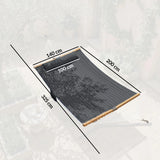 Outsunny Double Hammock 2 Person Swing Bed with Spreader Bars, Pillows, Pad, 200 x 140cm, Grey