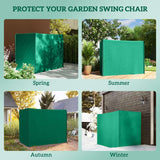 Outsunny 220 x 125cm Three-Seater Swing Chair Protective Cover - Green