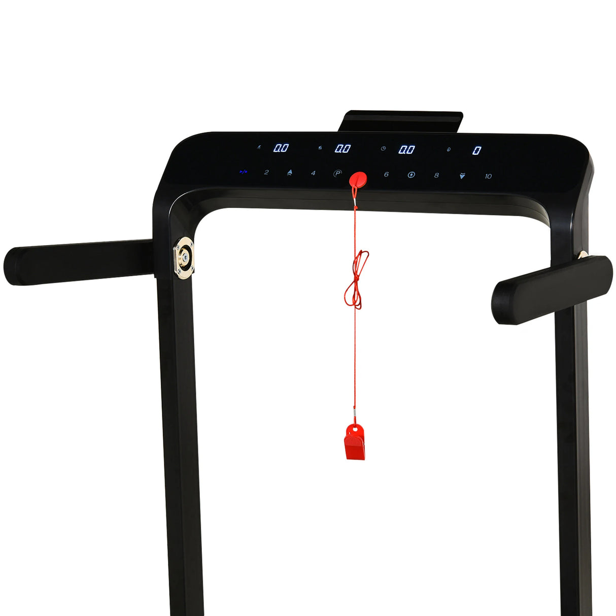 HOMCOM Folding Treadmill, 1.85HP Installation-Free Walking Jogging Running Machine, 12KM/H with 12 Pre-Programs and LED Display for Home Gym Office