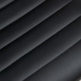 HOMCOM Armless Task Desk Chair, Swivel Office Chair with Faux Leather, Adjustable Seat Height, Chrome Base, Wheels for Home, Black