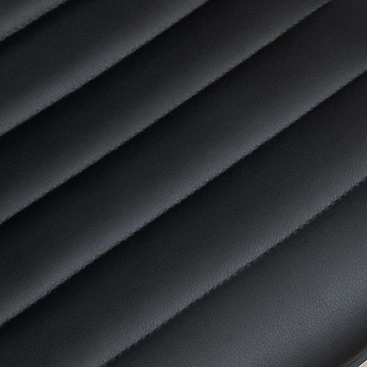 HOMCOM Armless Task Desk Chair, Swivel Office Chair with Faux Leather, Adjustable Seat Height, Chrome Base, Wheels for Home, Black