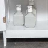 kleankin Modern Bathroom Floor Cabinet - White