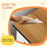 PawHut Dog Crate Furniture, Dog Cage End Table, with Wheels, for Medium Dogs, 80 x 60 x 76.5cm  - White