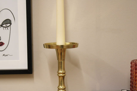 Gold Pillar Candlestick Small