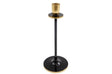 Large Black and Gold Candlestick