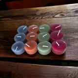 Multi Coloured Patterned Scented Tea Light Candles, Pack of 12