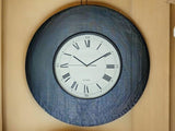 White Cream & Black Wall Clock 40cm