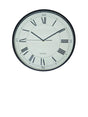 White Cream & Black Wall Clock 40cm