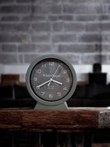 Grey Removable Mantle Clock 15cm