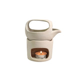 Oil Burner In Off White With Removeable Top