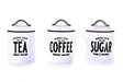 White General Store Tea, Coffee and Sugar Set